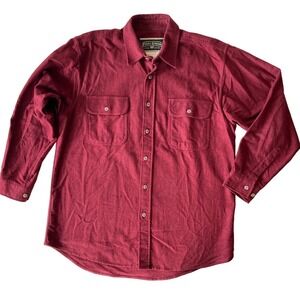 Vintage Field & Stream Mens Size L Shirt Heavy Cotton Flannel Work Shirt
